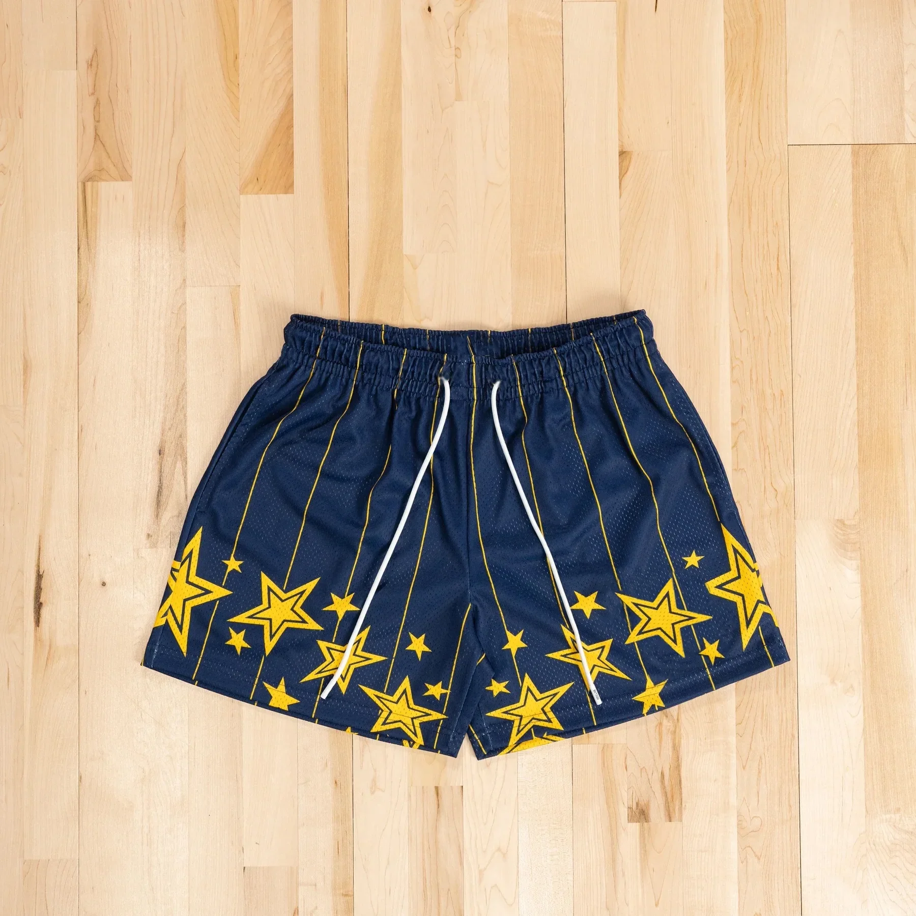 American Style Basketball Shorts Men's Fitness Muscle Sports Five-Quarter Length Breathable Mesh Beach Pants Casual Shorts