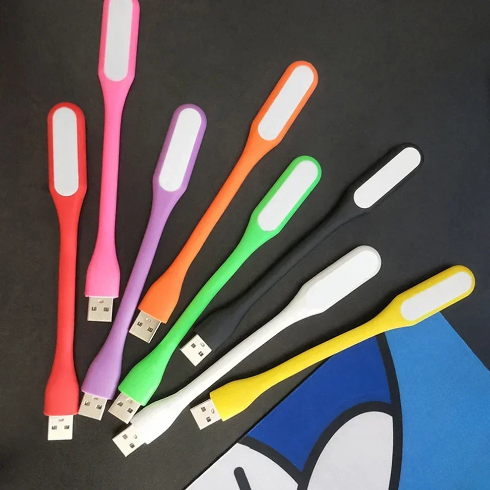 USB Light LED Reading Lamp Mini Book Light Portable Camping Night Lights Table Lamps Power Bank Notebook Laptop Computer PC