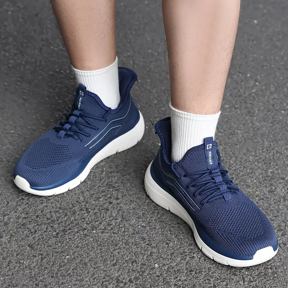 أحذية جري بنعل سميك أحذية رياضية رجالية مبطنة خفيفة الوزن وواسعة مع دعم قوس للأقدام المنتفخة أحذية رياضية خارجية