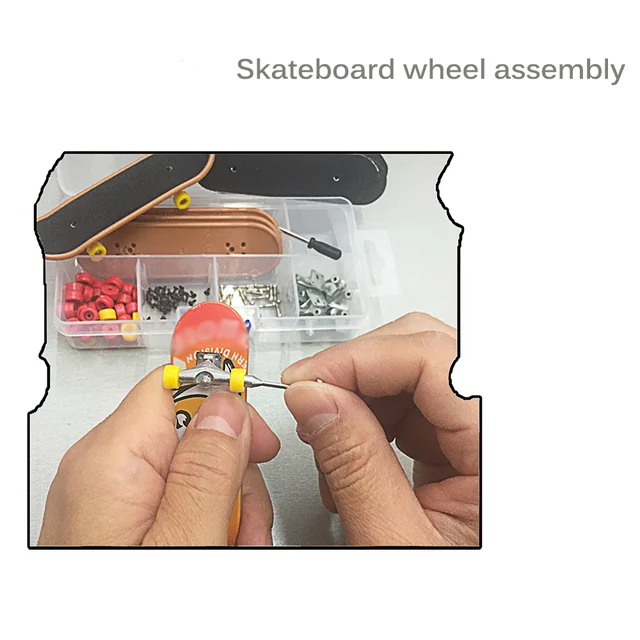5Pcs/set Plastic Mini Finger Skating Board Deck Table Sport Game DIY Fingerboard Skateboard Gifts for Adults Kids Random Pattern 5