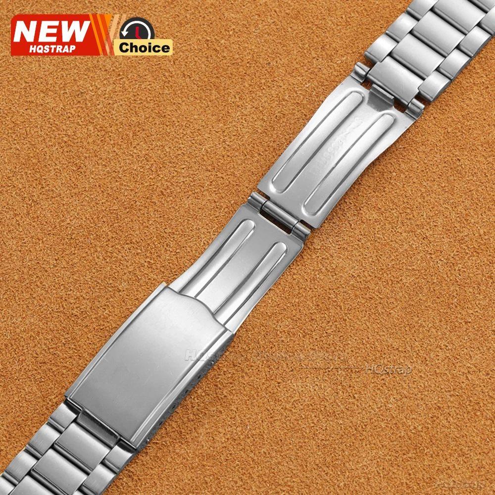Universal Stainless Steel Smart Watch Replacement Band - Silver Metal Bracelet Strap