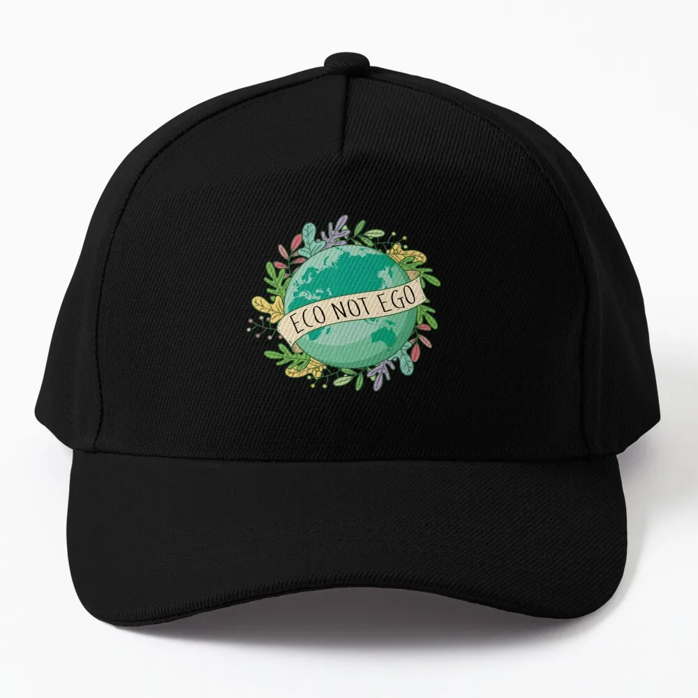 

Eco Not Ego Earth Day - Climate Change Awareness Baseball Cap Beach Outing Hat Beach Hat Man Luxury Men Hat Women's