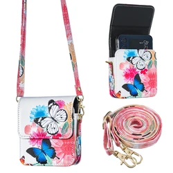 Butterfly Pattern Crossbody Lanyard Wallet Phone Case in Leather - Galaxy Z Flip5 (Ld)