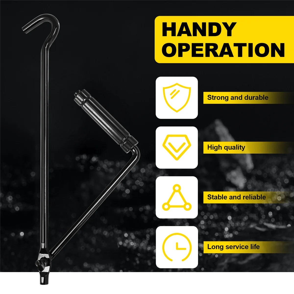 Car Jack Hand Crank Wheel Spanner Handle For Scissor Car Lift