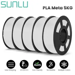 High-Quality 3D Printer Filament - 5KG/1KG Roll, 1.75mm, Precision Winding (PLA META-WT-5KG)
