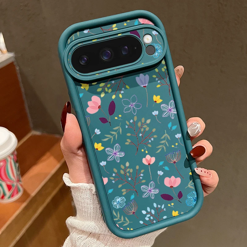 Floral Soft TPU Shockproof Phone Case - Silicone Protector Cover