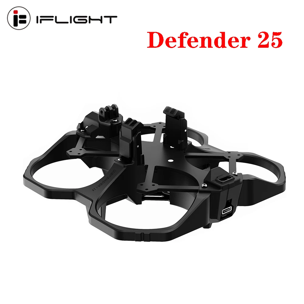 

IFlight Defender 25 Frame Kit с 2,5 мм Arm совместимым Air Unit / HD Vista / Analog BLITZ Whoop VTX 1,6 W для дрона RC FPV