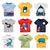 2 3 4 5 7 9 Years Summer Baby Boys Short Sleeve T-shirt Children Kids Cotton Cartoon Tops For Little Boys KF1022 3