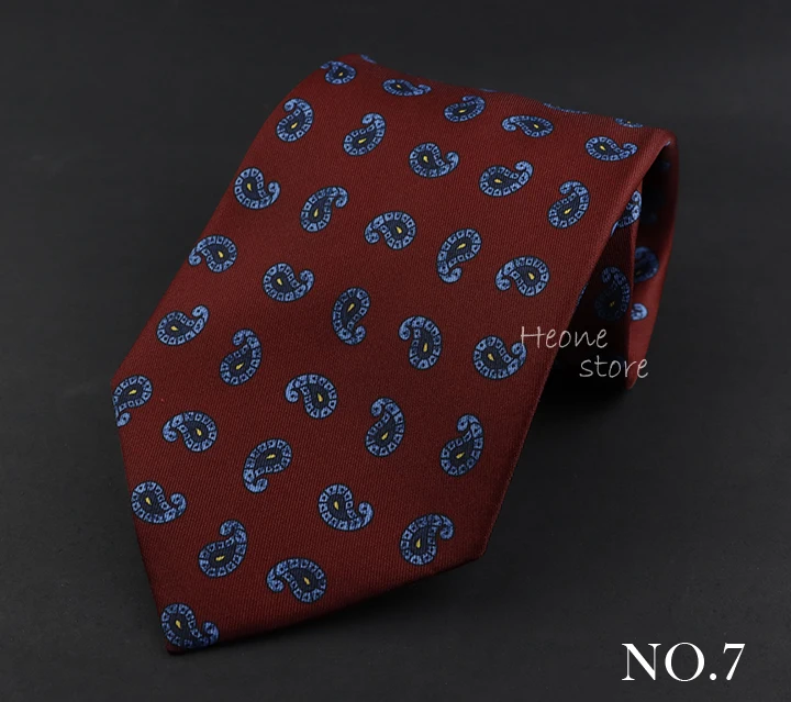 Mode 9 cm Herren Druck Krawatte Paisley Böhmen Muster Krawatte Für Männer Bräutigam Hochzeit Party Business Büro Krawatte Zubehör – Detail 8