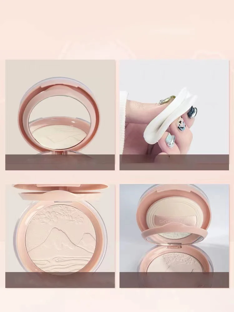 Makeup Face Cloud Set Makeup Powder Comes With A Small Mirror And Mini  Powder