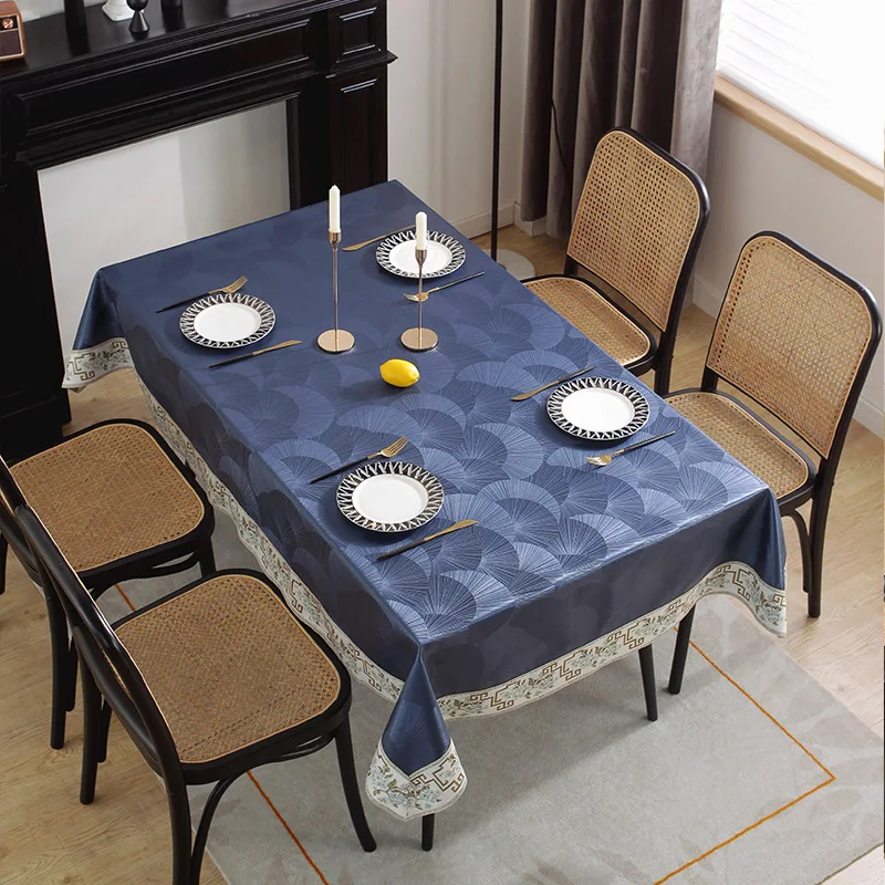 

2055 искусственная ткань из ПВХ с маслостойкостью, водонепроницаемая, стандартная Роскошная и высококачественная, прямоугольная скатерть с