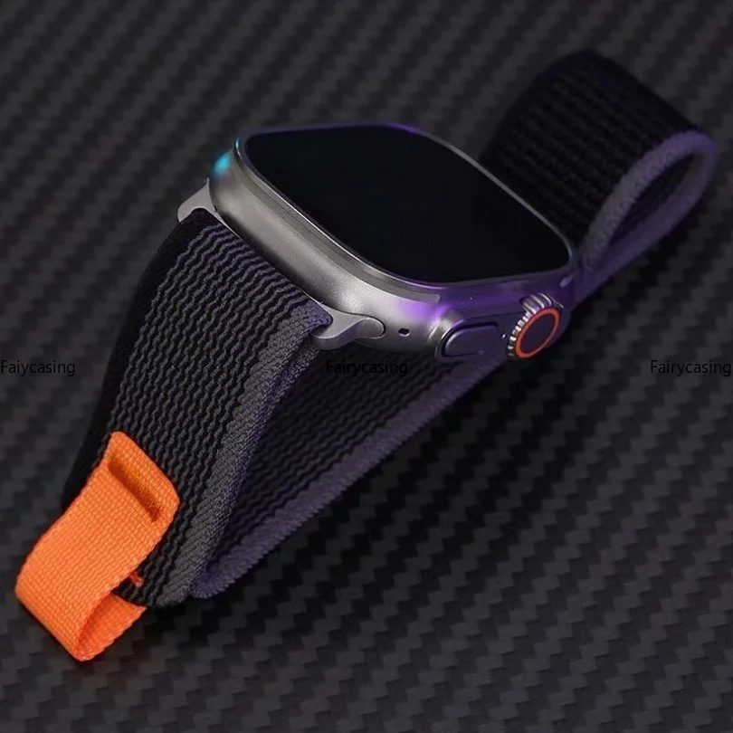 Für Apple Watch Armbänder Ultra 4 3 2 49mm 46mm 44mm 45mm 40mm 41 42mm Armband iWatch Series 12 11 10 SE 9 Trail Loop Riemen