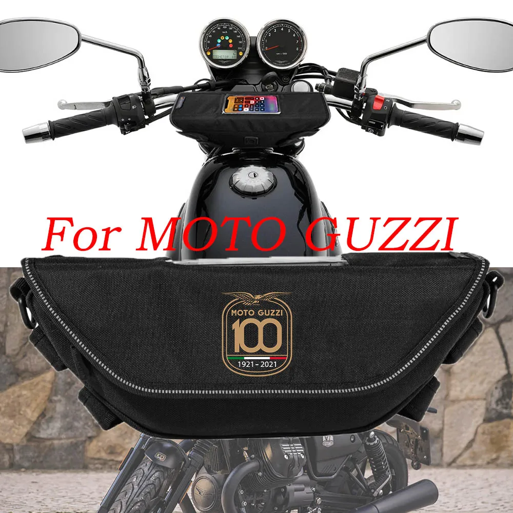 

For Moto Guzzi V85TT V7 V9 Bobber V100 V85 Retro Motorcycle accessory Waterproof And Dustproof Handlebar Storage Bag navigation