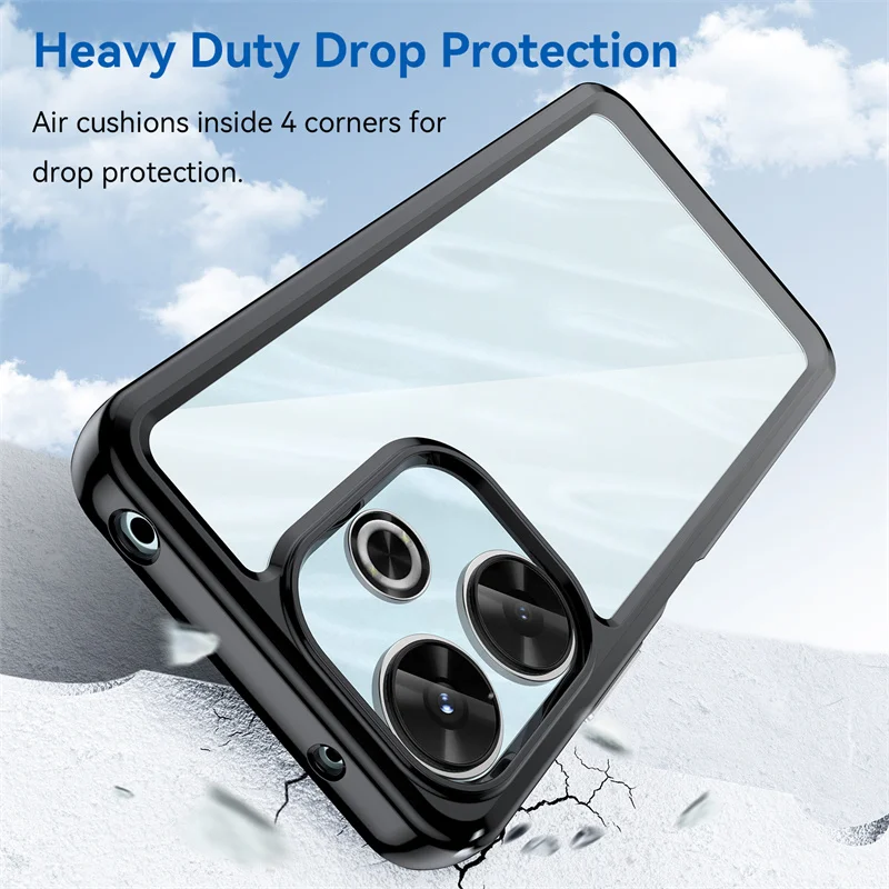 Vibrant Transparent TPU Protective Phone Case