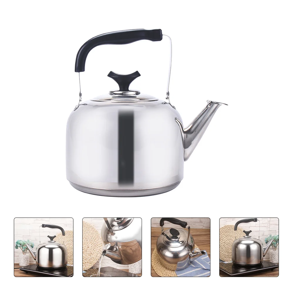 

5/6/7L Stainless Steel Teakettle Large Capacity Whistling Water Kettle Sounding Kettle For Gas Stove Induction Cooker