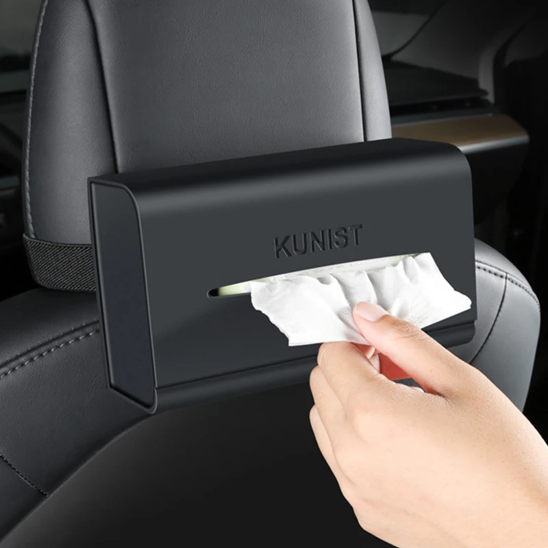 Hidden Paper Extraction Applicable To Tesla Model Y Model 3 Car Tissue Box Silica Gel Paper Drawer Car Interior Products Car