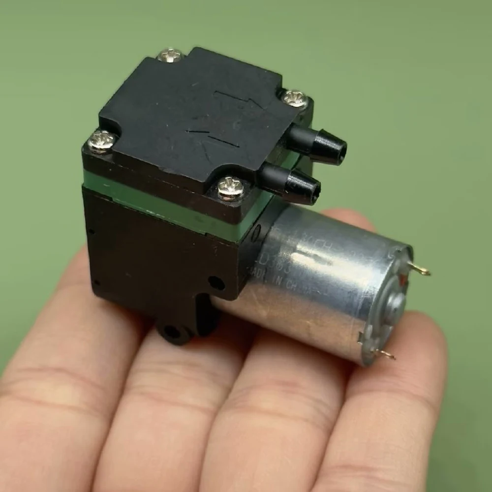 Mini Bomba de Vácuo para Gás Detectar Micro Bomba de ar Pequena Válvula de Amostragem Vazão400mbar Grau de Vácuo Dc25v 85ma 650ml por Min