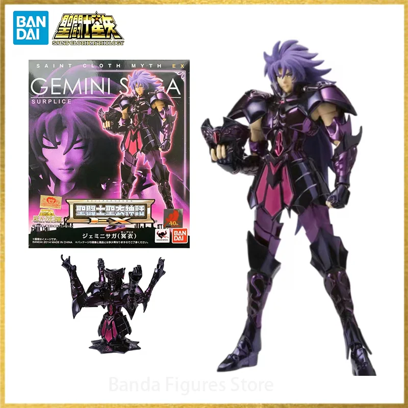 Original Bandai Saint Seiya Cloth Myth Surpice Ex 2.0 Resurrection Black Gemini Saga In Stock Anime Figures Model Toys