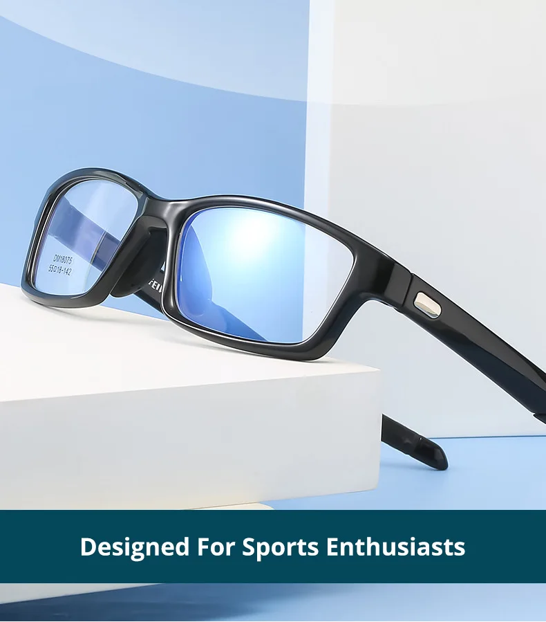 Ultraleicht Männer Sport Brille Rahmen Anti-slip TR90 Frauen Vollrand Myopie Optische Verordnung Brillen Für Outdoor Brillen – Detail 1