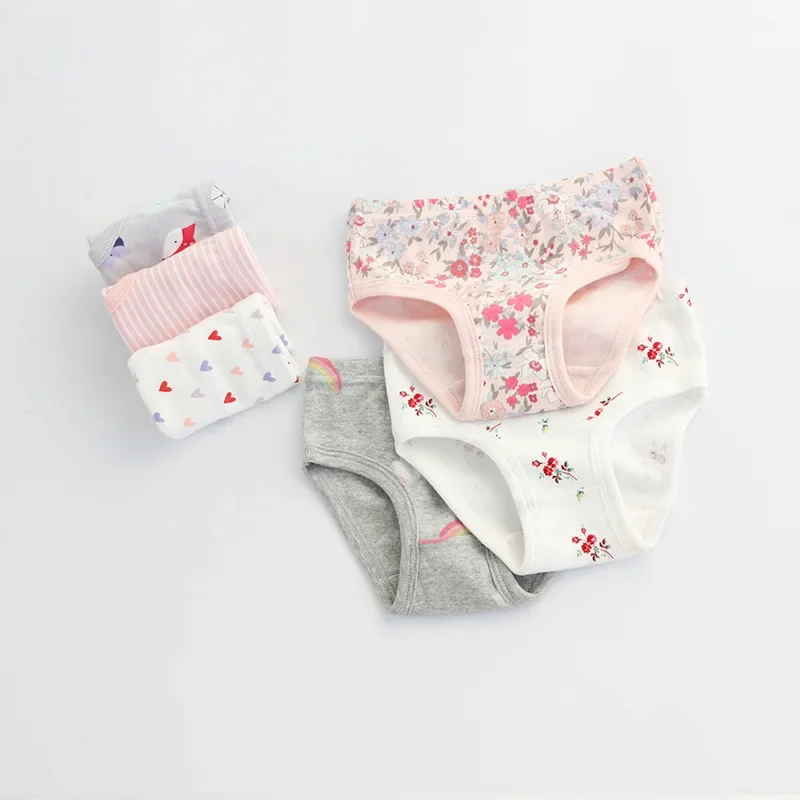 Girls Underwear Children Underwear 2-7 Years Girls Panties 3pcs Per Pack Cotton Student Kids Underwear Teen Panties Young Puberty Girls Underpant