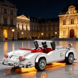 Vintage Convertible Car Building Blocks - Classic Retro Vehicle Collectible Decor (Bagged)