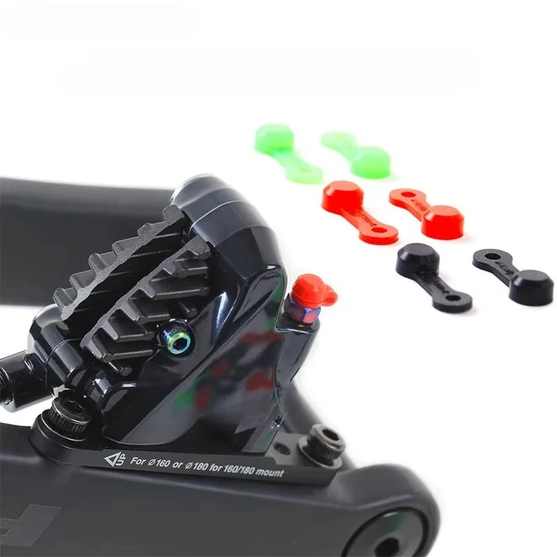10PCS MTB Bike Silica Gel Bleed Nipple Cover Dust Cap Mountain Bicycle Oil Nipple Set For XT Oil Disc Brake Clamp Accessories