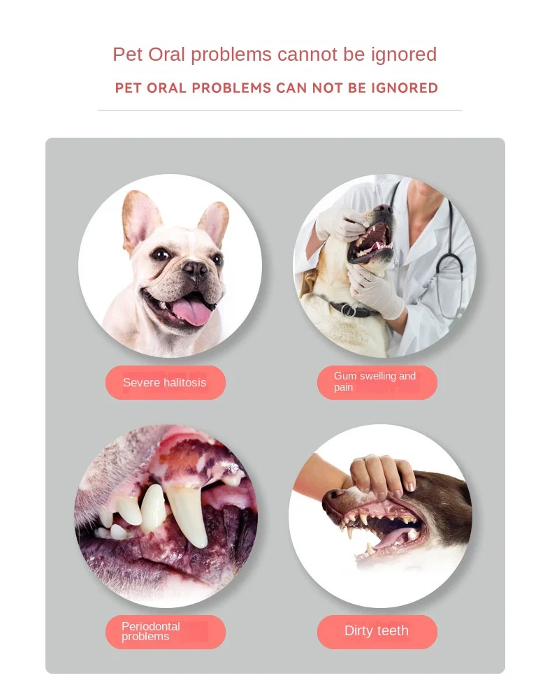 Super Soft Tooth Brush 360 ° Oral Cleaning Pet Toothbrush Remove Bad Breath Tartar Tooth Brush Dog Cat Oral Care Mouth Clean NEW