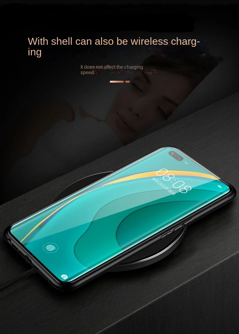 Gradient Tempered Glass Protective Back Cover Case