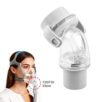Coude pivotant 1/2 pièces, connecteur de décharge d'air silencieux pour masques faciaux AirFit F20 & F30 AirTouch F20, accessoires de remplacement 3