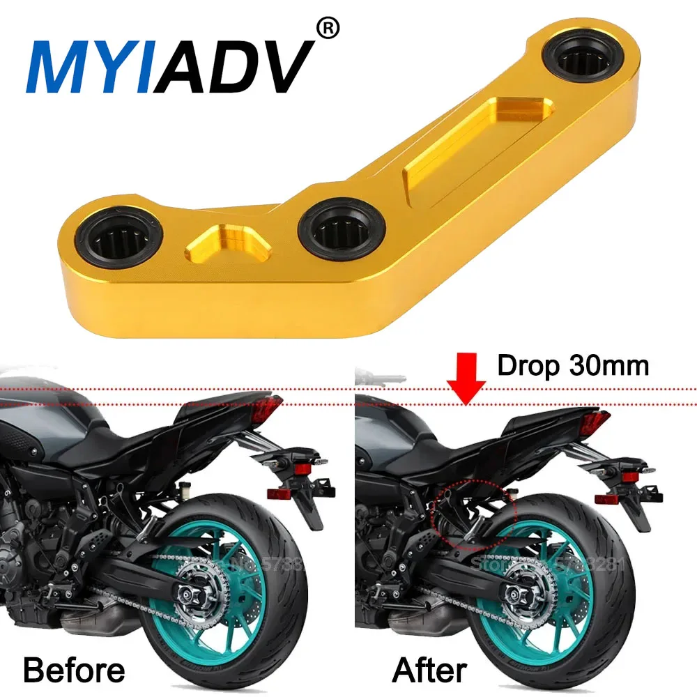 

Rear Suspension Lowering Links Kit For Yamaha MT-07 FZ-07 2014-2021 2022 MT07 FZ07 Motorcycle Accessories Lower Billet Drop Kit