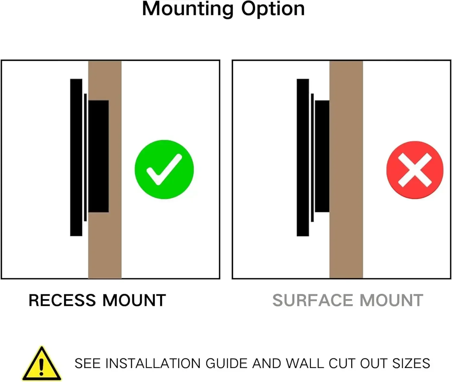 New2025-Black Metal Framed Recessed Bathroom Medicine Cabinet with Mirror Rectangle Beveled Vanity Mirrors for Wall 16 x 24 inch