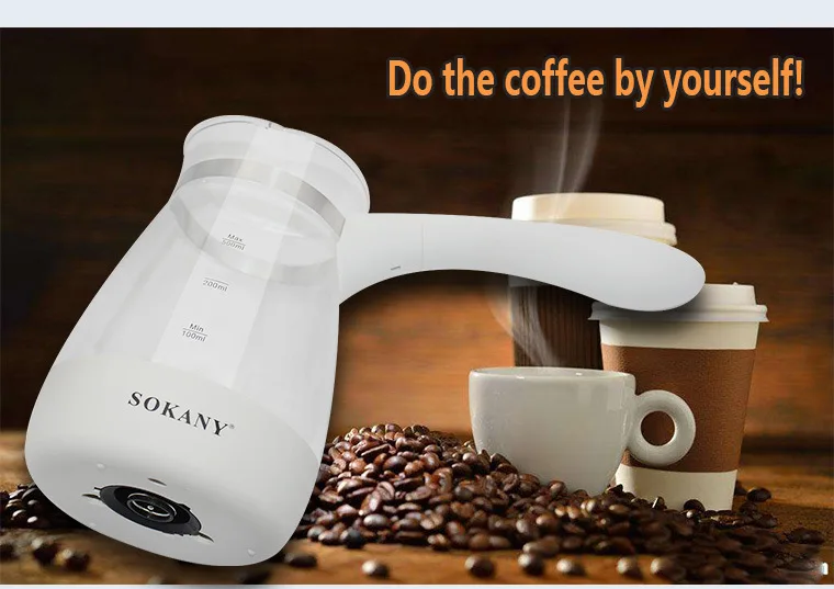 Description Picture 4 of item600W Turkish Coffee Machine Electric Coffee Maker Glass Italian Mocha Pot Hot Milk Italian Tea Heating Cooker Jug 5-6 Cups