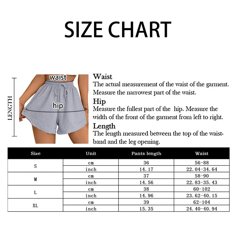 Women Shorts Summer High Elastic Lace Up Drawstring Sleep Bottoms Fitness Running Simple Home Safety Underwear Cool Comfortable