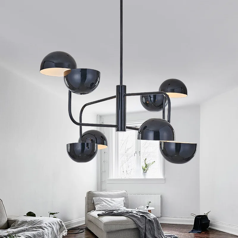 

Designer Nordic scattered hemisphere chandelier living room dining room study bedroom creative cafe bedroom model room lamp