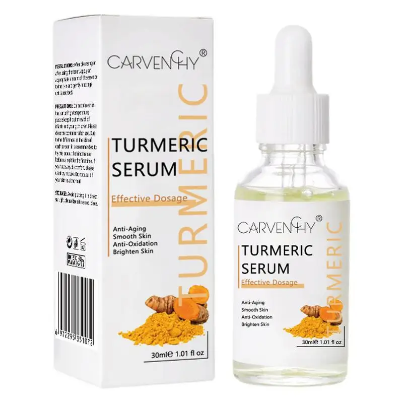 Turmeric Dark Spot Corrector Essence 30ml Natural Skin Care Serum Non-greasy Essentiaal Oil For Repair Moisturize Fresh Glow 1pcs rn 0512s n dip4 rn0512s fresh spot