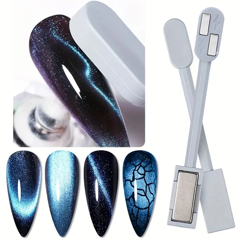 1PCS Double-Headed Magnetic Cat Eye Gel Nail Polish Stick for Nail Gel Polish Strong & Easy to Use Art Magnetic Pen Tools