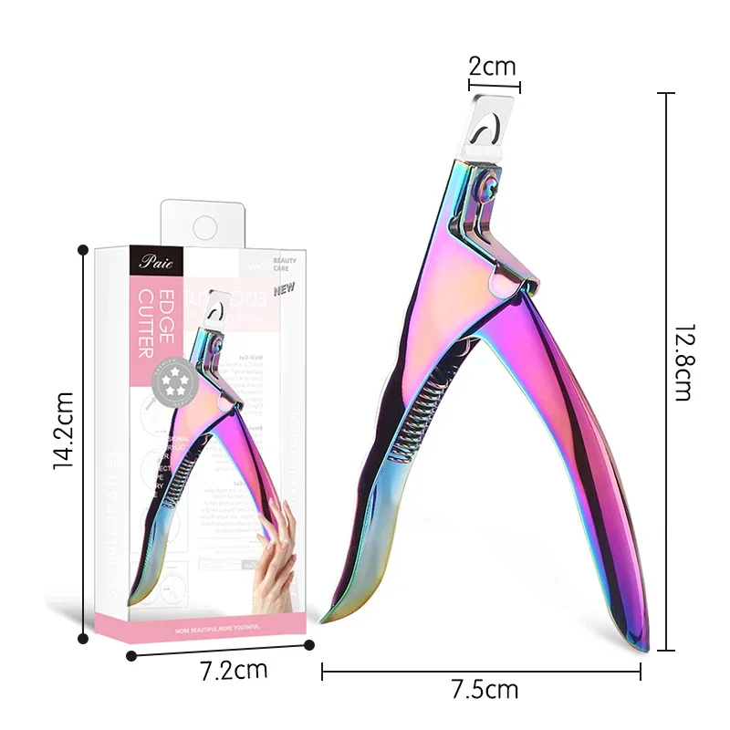 Fake Nail Cutter Professional Nail Clippers Straight Edge Acrylic Clipper Tips Manicure Cutter Guillotine Cut False Nails nail clipper,nail clippers,manicure nail clipper set,nail clipper set,nail clippers kit
