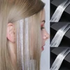 Hair Tinsel Extensions Holographic Glitter Fairy Hair Tinsel For Halloween Christmas New Year Cosplay Party 1PC 21 Colors 1