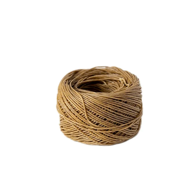 Candle Wicks Primary Color Light Hemp Fiber Beeswax 200ft (61m) For Cigarette Lighting