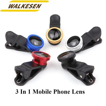 Fish Eye Lens With Clip Universally Lens Wide Angle Macro Fisheye Lens Zoom For iPhone16 15 Pro MAX Mobile Phone Camera Lens Kit 1