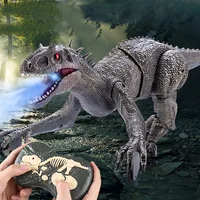 Children Remote Controlled Spray Jurassic Dinosaur 2.4G Sound And light Simulation Walking Electric Intelligent Dinosaur Toy 1