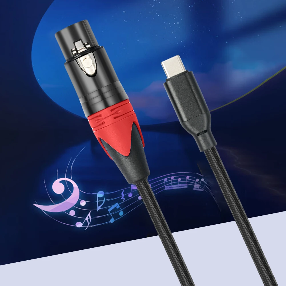 USB C-XLR  ̺, CŸ -XLR  ũ  ڵ, 1 M, 2 M, 3M