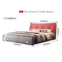 Cadres de lit modernes rembourrés, taille Queen, blanc, cadres de lit de luxe en bois, taille complète, Muebles Para El Hogar, accessoires pour la maison 6