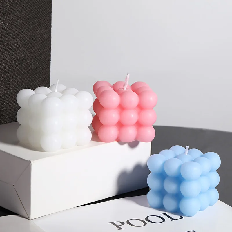 Scented Candle Big Cube Bubble Candles Soy Wax Aroma Scented Candles Home  Decorations Birthday Gift Modern Stylish - AliExpress