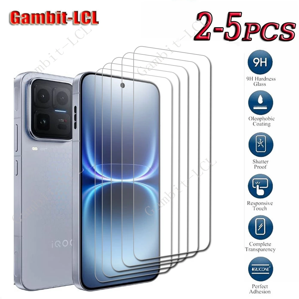 Premium HD Tempered Glass Screen Protector Film, 2-5 Pack