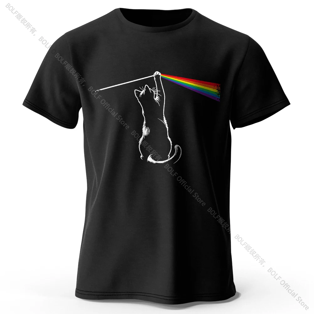 Artistic Cat Portrait Cotton T-Shirt – Soft, Unisex Creative Tee