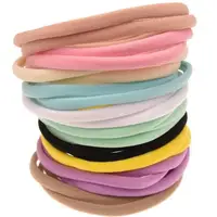 20Pcs/Lot Baby Girl DIY Nylon Headbands Soft Traceless Stretchy Headband for Children Girl Hairband Elastic Hair Accessories 1