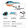 WESTBASS 1PX Big Head Soft Bait 6cm-9.5g Sinking Fishing Lure Trolling Silicone Swimbait Rubber Deraball Wobbler Jigging lurre 5