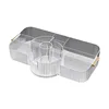 New 360° Rotating Makeup Brush Holder Cosmet Storag Box Luxury Makeup Organiser Lipsticks Make Up Container Vanity Organizer Box 1