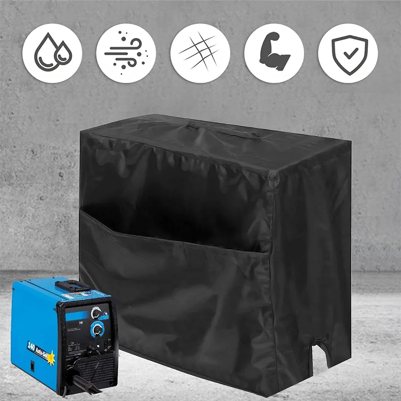 Welder machine cover dustproof waterproof 190T silver plated polyester taffeta sun UV proof canopy welder dust cover outdoor welder machine cover